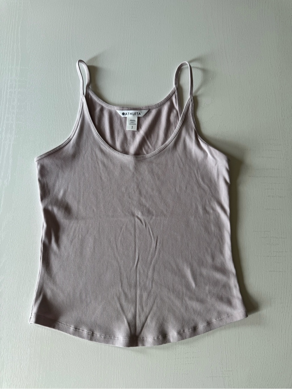 Athleta Recharge Seamless Thin Strap Tank Top Ribbed Lilac Purple size S